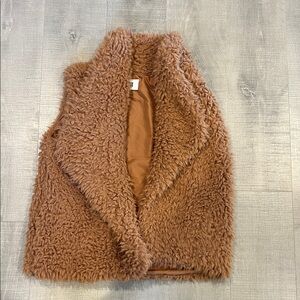 BB Dakota Tan Faux Fur Vest